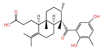1-Keto-5'a-desmethyl atomaric acid